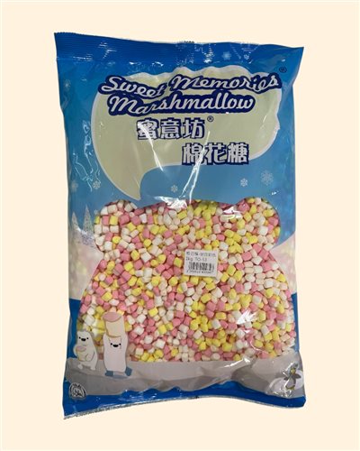 彩色迷你棉花糖